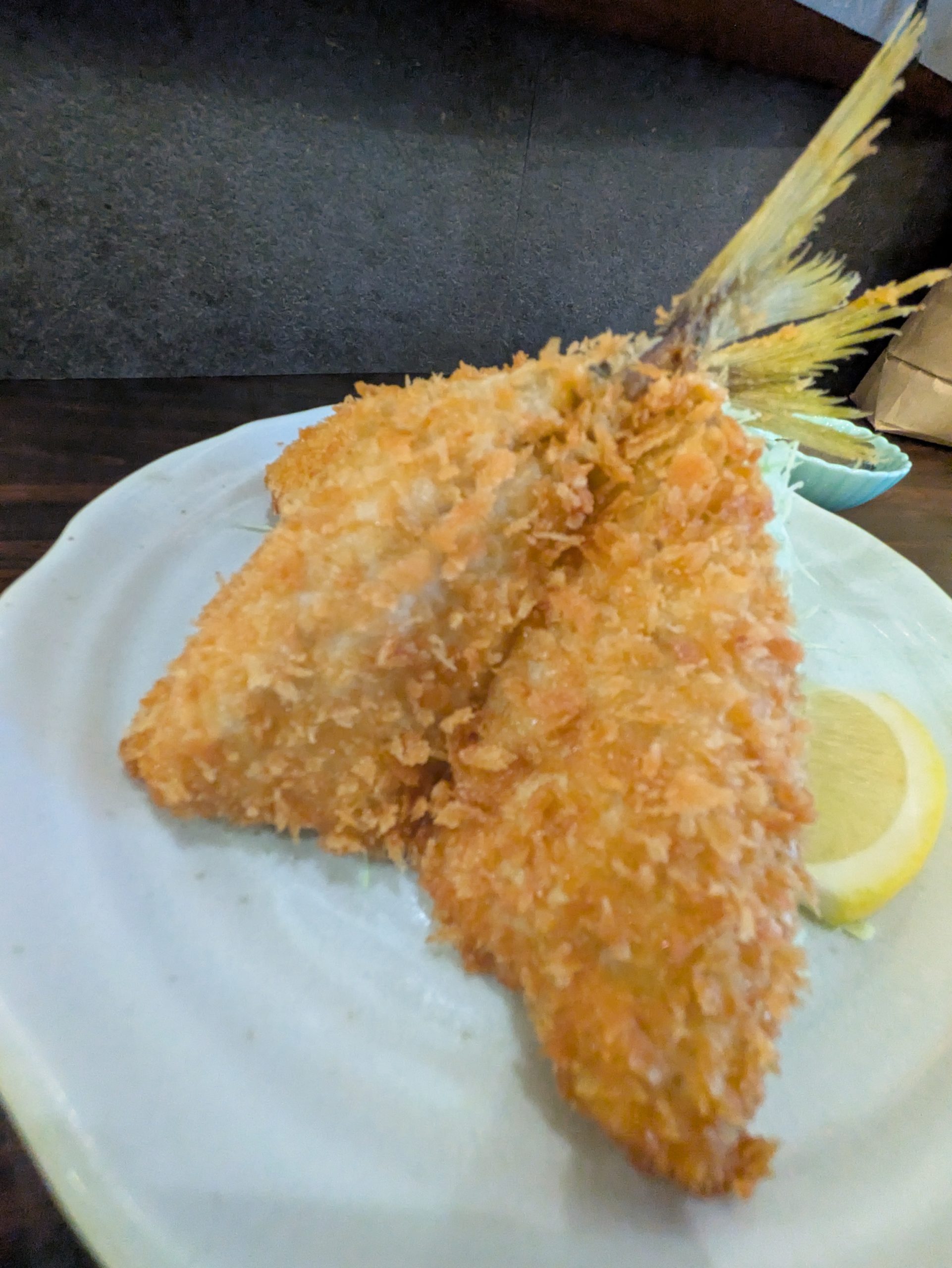 大きい アジフライ